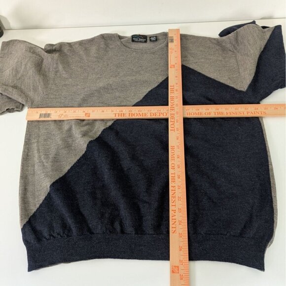 Greg Norman Merino Wool Sweater Mens Size XL Gray Knit Long Sleeve Crew Neck - Picture 9 of 11